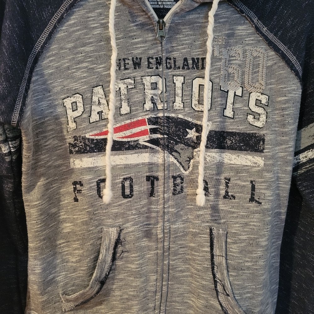 Majestic Ladies Patriots Zip Hoodie - Picture 5 of 5